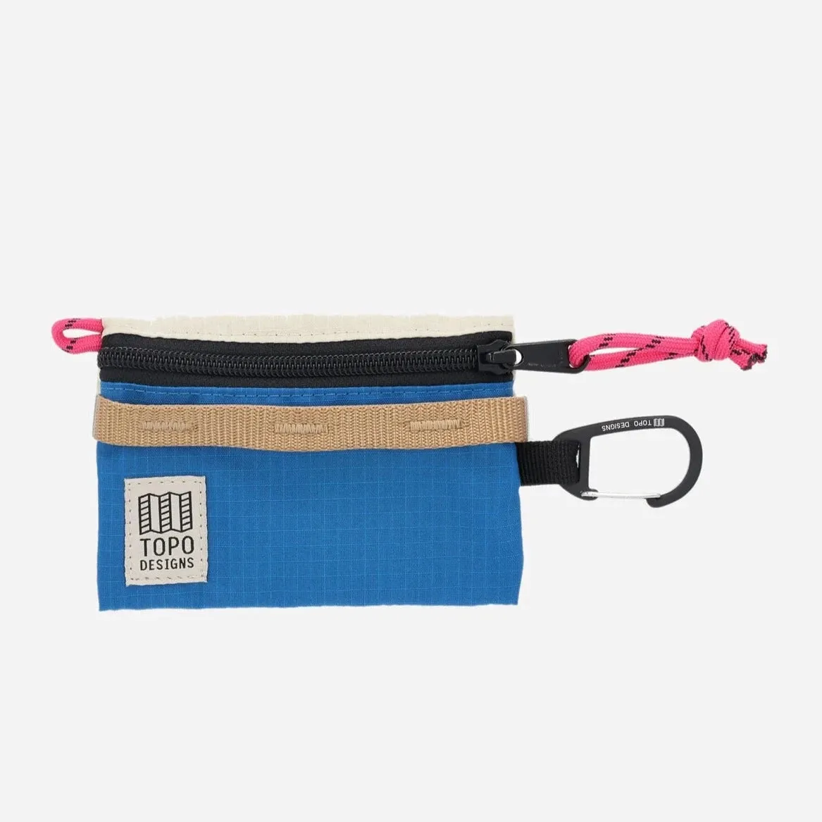TOPO DESIGNS - ACCESSORY BAG MOUNTAIN  - BONE/WHITE/BLUE