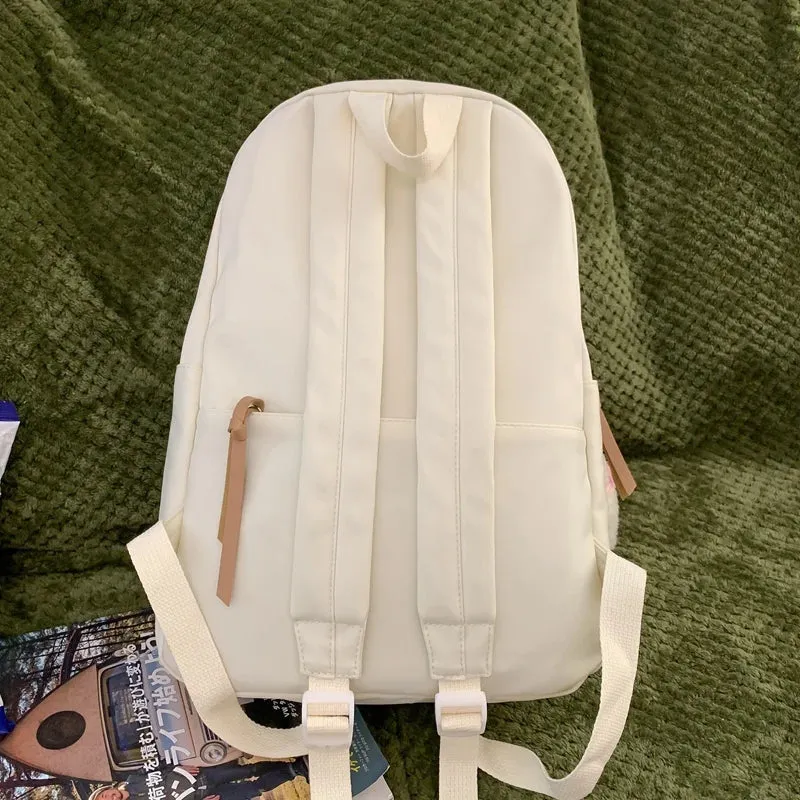 UAKISS  -  Women School Backpack Cute 2024 Fashion School Bag for Laptop Youth Women's Shoulder Bag Mobile Phone Back Pack Travel Satchels