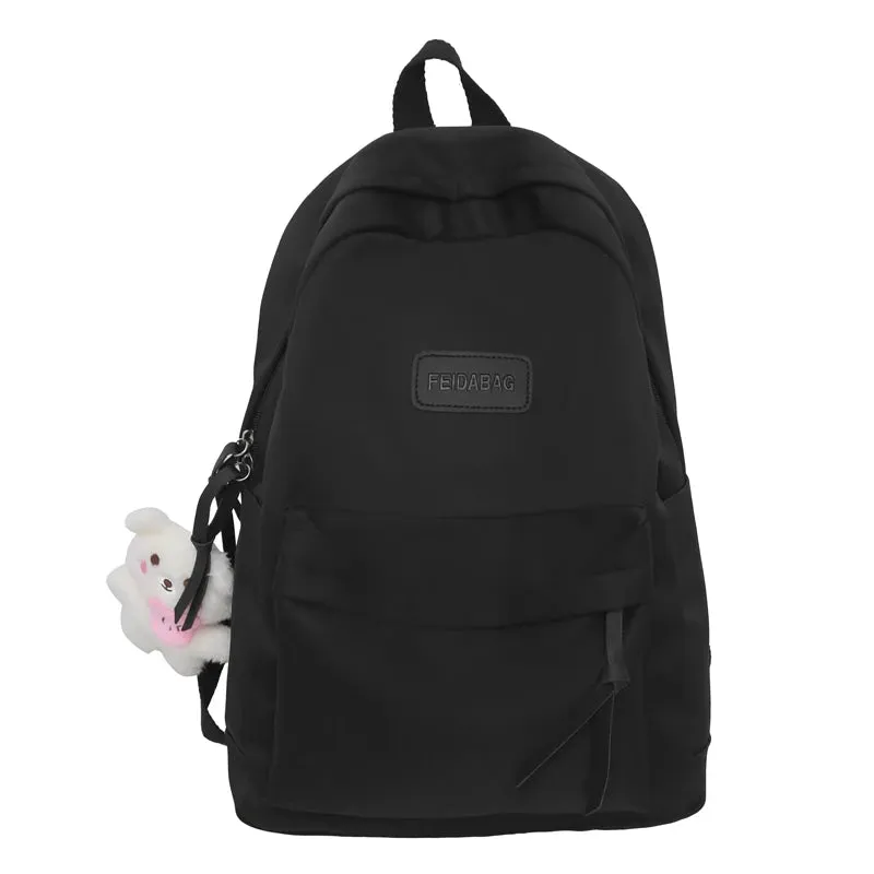 UAKISS  -  Women School Backpack Cute 2024 Fashion School Bag for Laptop Youth Women's Shoulder Bag Mobile Phone Back Pack Travel Satchels