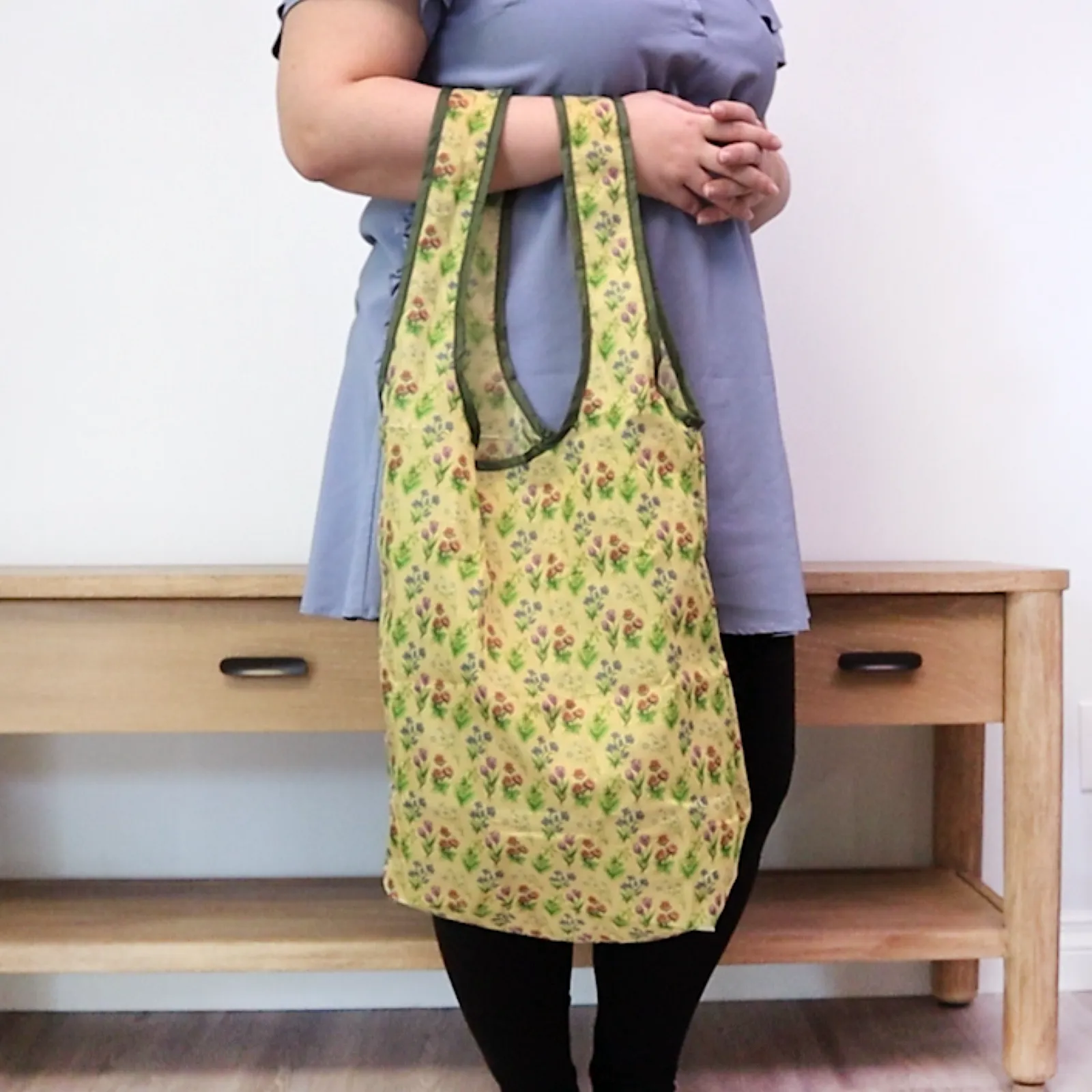 WHOLESALE Reusable Nylon Bags - 12 Pieces - Mixed Designs