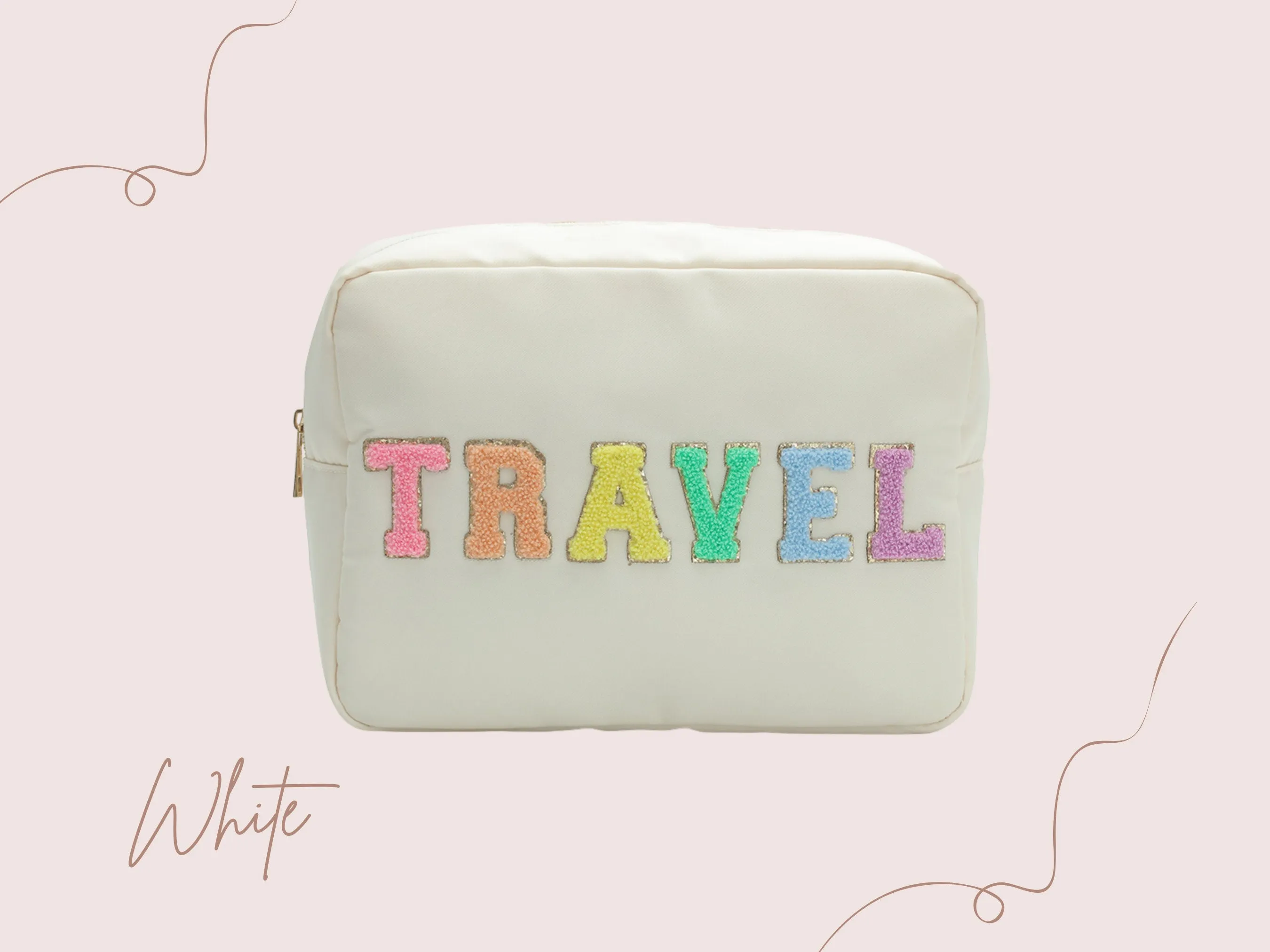 X-Large Customized Cosmetic Toiletry Bag, Travel Bag, Personalized Bag, Bridesmaid Gift, Birthday Gift, Gifts For Her