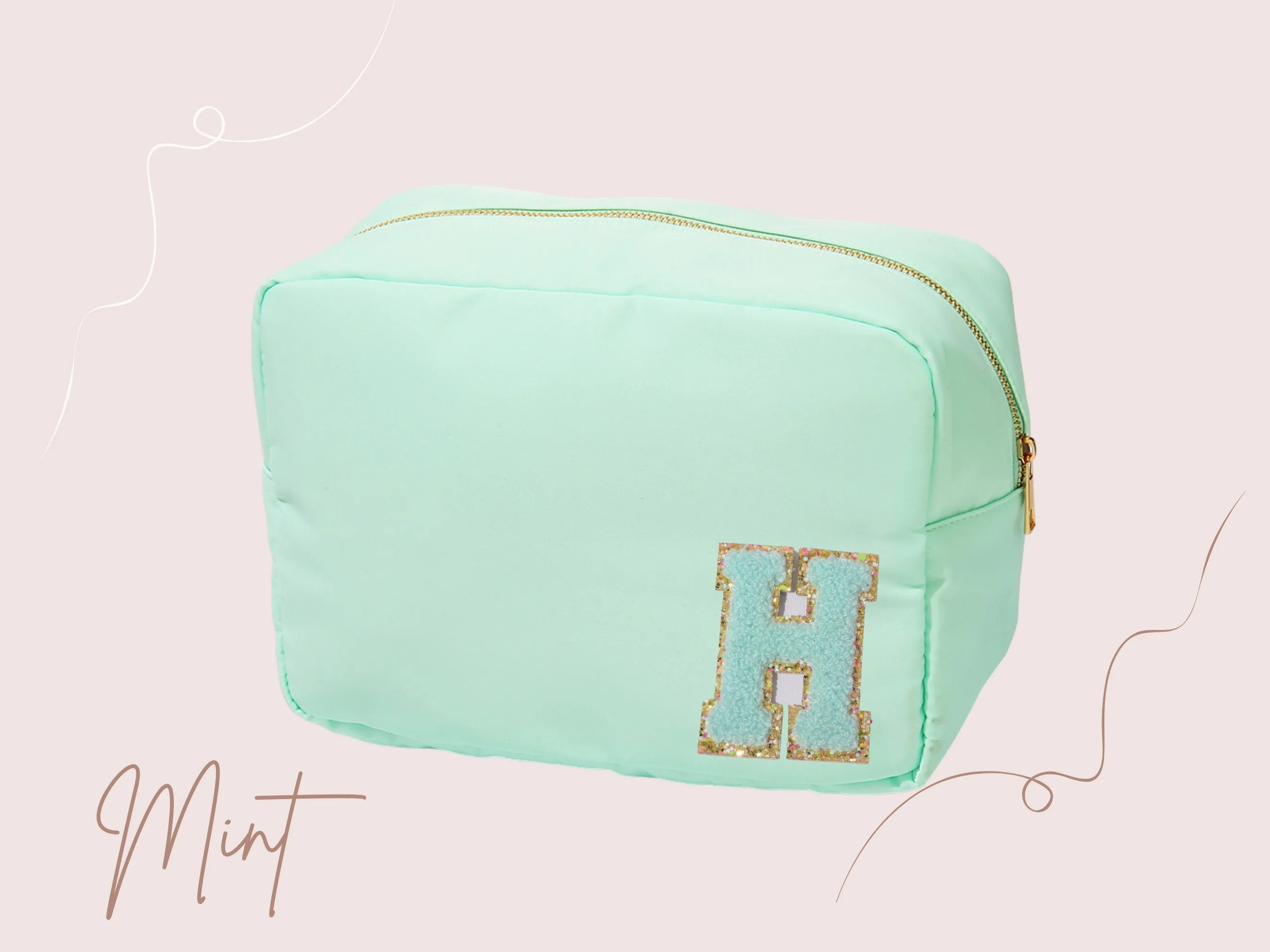 X-Large Customized Cosmetic Toiletry Bag, Travel Bag, Personalized Bag, Bridesmaid Gift, Birthday Gift, Gifts For Her