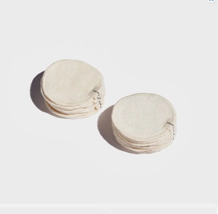 zero waste club- Reusable Organic Cotton Rounds- Makeup Remover Pads - Pack of 16